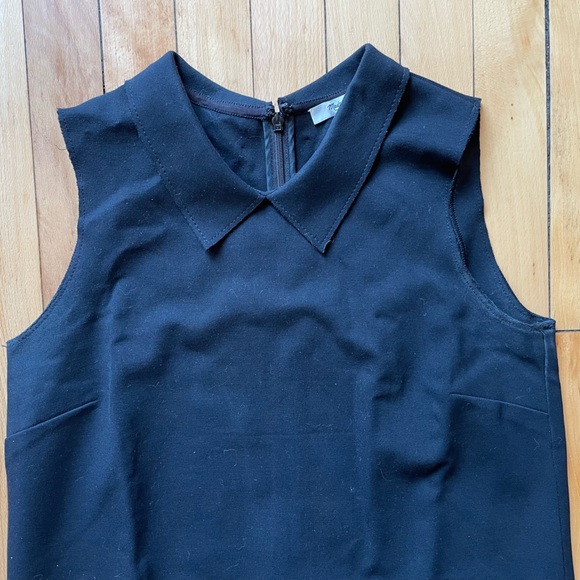 Madewell Black Shirttail Shift Dress - Picture 6 of 9